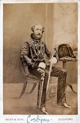 Lord Cardigan (1797-1868) i uniform av överste, 11:e (Prince Alberts Own) Regiment of Hussars, 1855